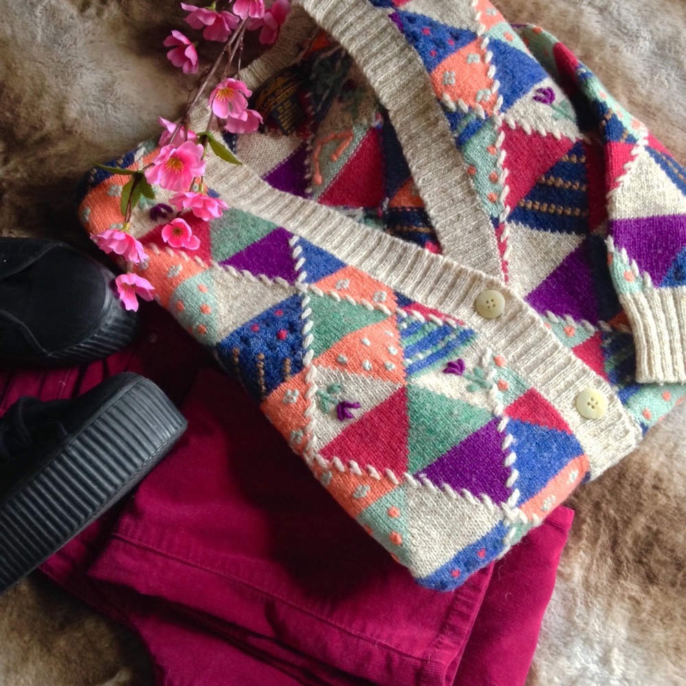 Vintage Eddie Bauer Wool Cardigan